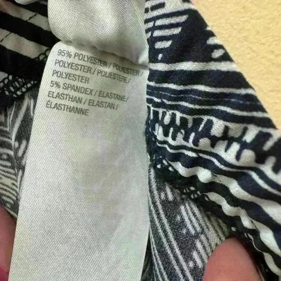 Susan Graver Printed Liquid Knit Maxi Skirt w/ Slit Size LP - Picture 6 of 7